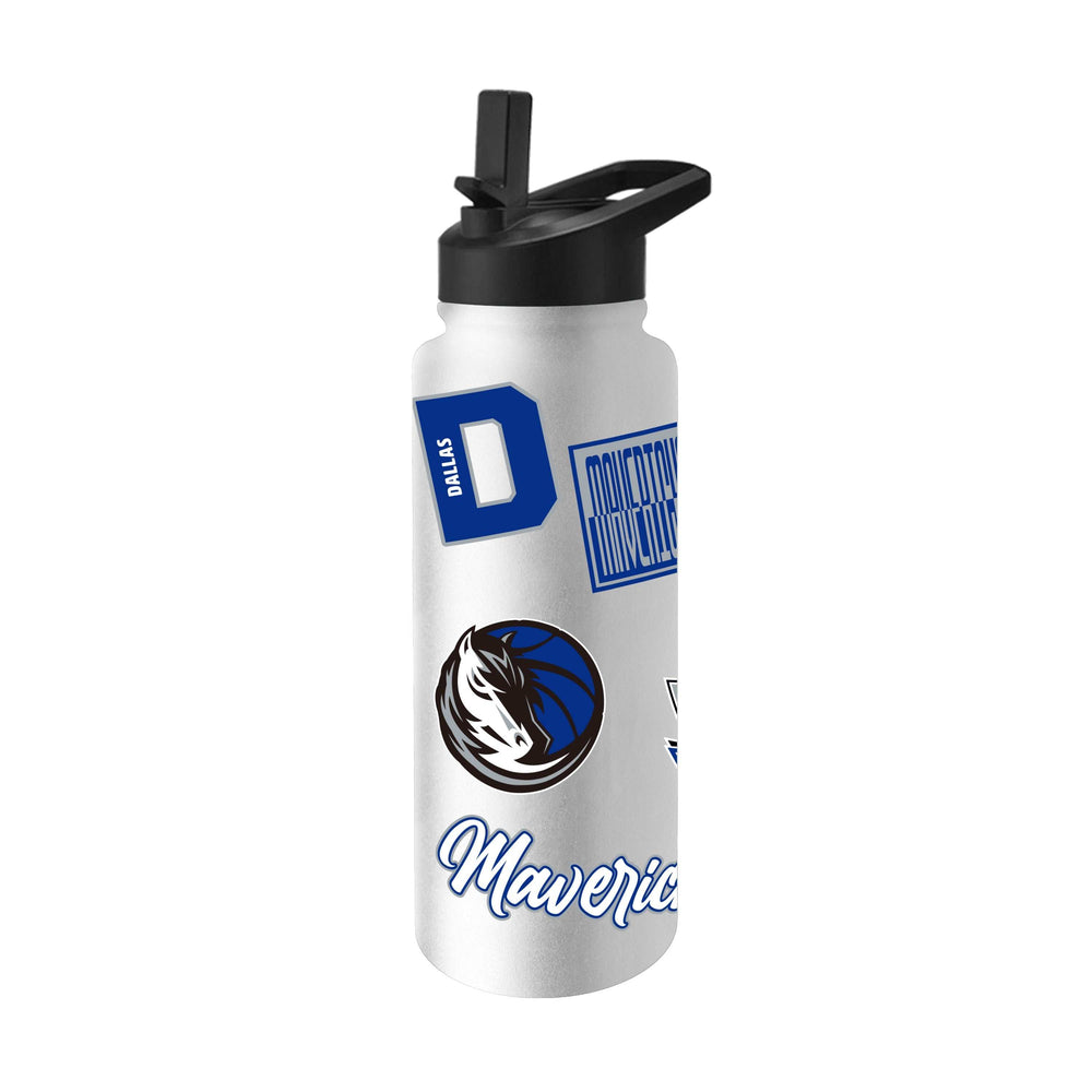 Dallas Mavericks 34oz White Dreamweave Quencher Bottle - Logo Brands - Flyclothing LLC