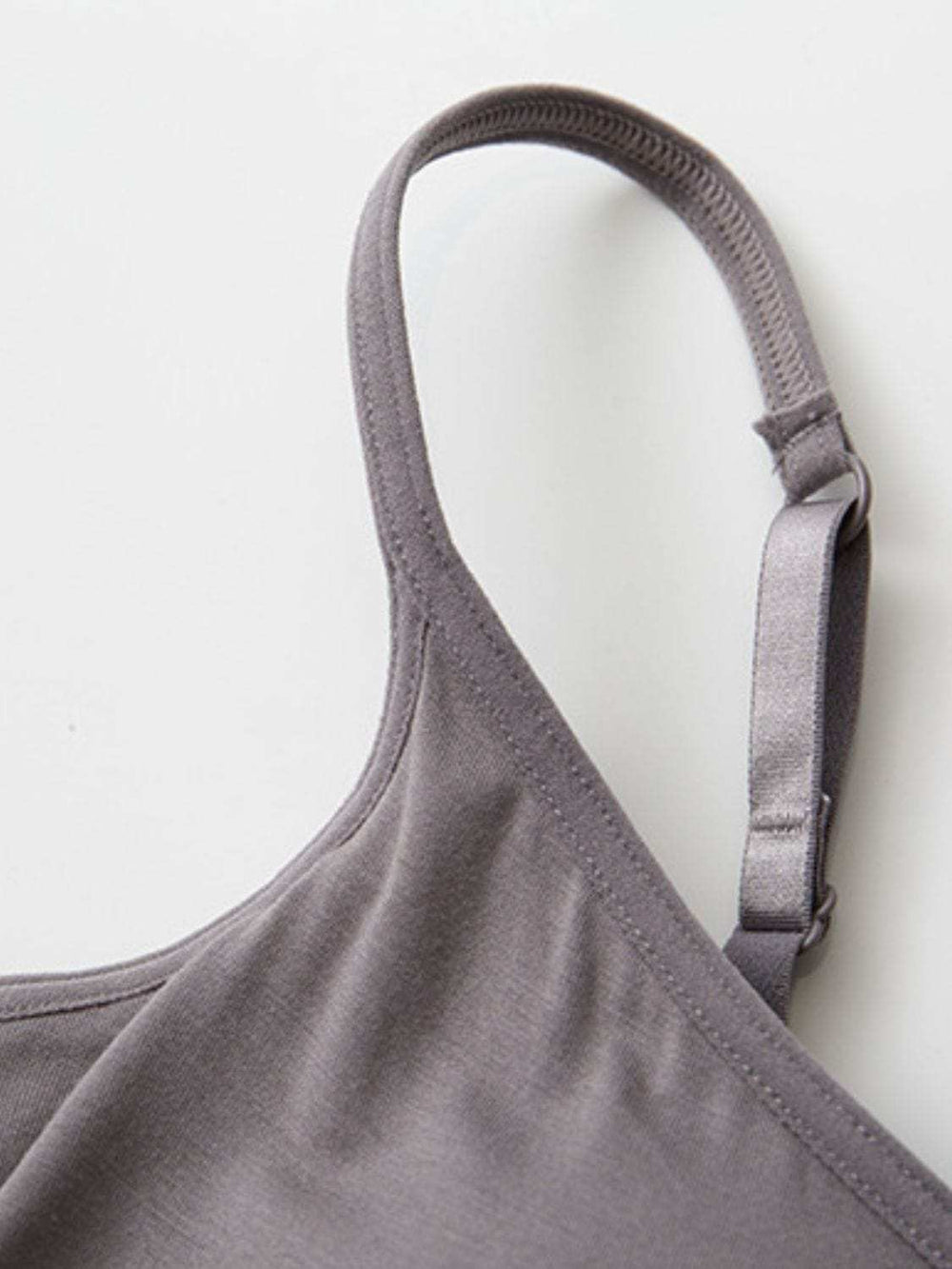 Full Size Adjustable Strap Modal Cami with Bra - Trendsi - Flyclothing LLC