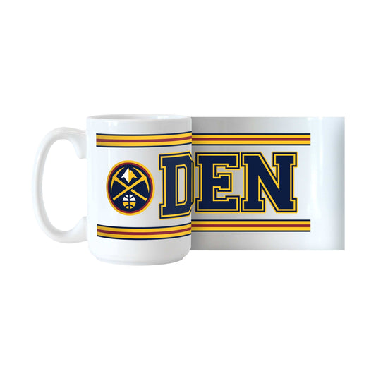 Denver Nuggets 15oz Overtime Stripe Sublimated Mug - Logo Brands - Flyclothing LLC