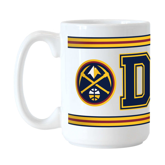 Denver Nuggets 15oz Overtime Stripe Sublimated Mug - Logo Brands - Flyclothing LLC