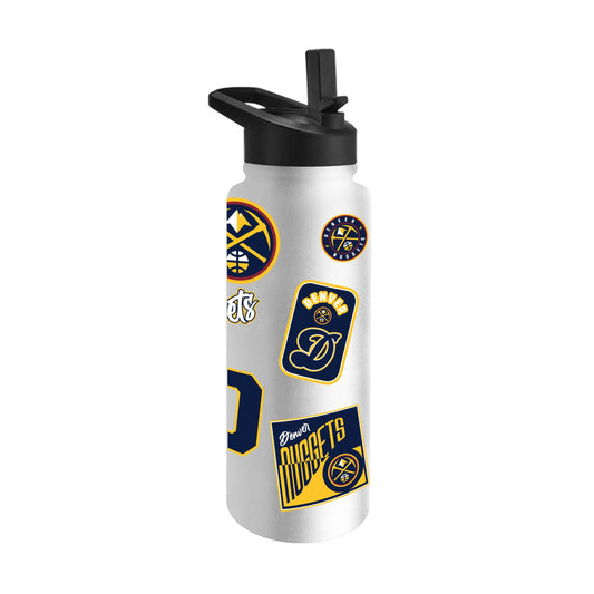 Denver Nuggets 34oz White Dreamweave Quencher Bottle - Logo Brands - Flyclothing LLC