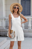V-Neck Adjustable Strap Romper - Trendsi - Flyclothing LLC