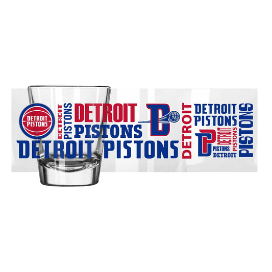 Detroit Pistons 2oz Spirit Shot Glass - Logo Brands - Flyclothing LLC