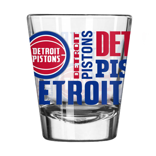 Detroit Pistons 2oz Spirit Shot Glass - Logo Brands - Flyclothing LLC