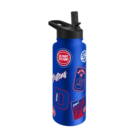 Detroit Pistons 34oz Dreamweave Quencher Bottle - Logo Brands - Flyclothing LLC
