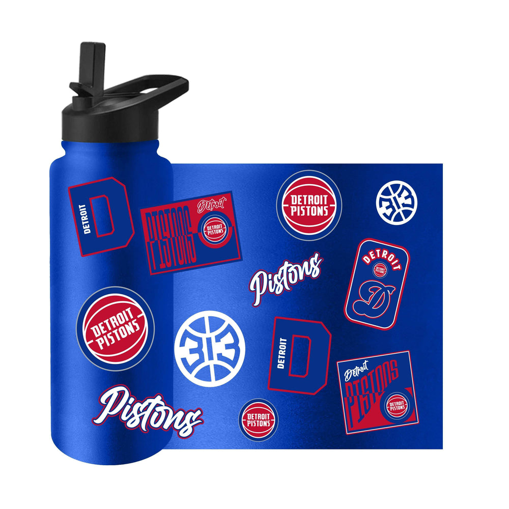 Detroit Pistons 34oz Dreamweave Quencher Bottle - Logo Brands - Flyclothing LLC