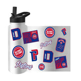 Detroit Pistons 34oz White Dreamweave Quencher Bottle - Logo Brands - Flyclothing LLC