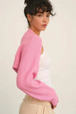 HYFVE Ribbed Knit Bolero Cardigan - Trendsi - Flyclothing LLC