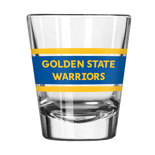 Golden State Warriors 2oz Stripe Shot Glass - Logo Brands - Flyclothing LLC