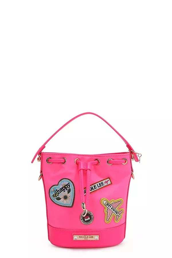Nicole Lee USA Color Patch Bucket Bag - Trendsi - Flyclothing LLC