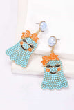 Smiling Ghost Shape Synthetic Pearl Earrings - Trendsi - Flyclothing LLC