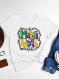 IT'S MARDI GRAS Y'ALL Round Neck T-Shirt - Trendsi - Flyclothing LLC