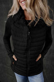 Pocketed Zip Up Vest Coat - Trendsi - Flyclothing LLC
