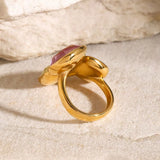 Triple Rhinestone Bypass Ring - Trendsi - Flyclothing LLC