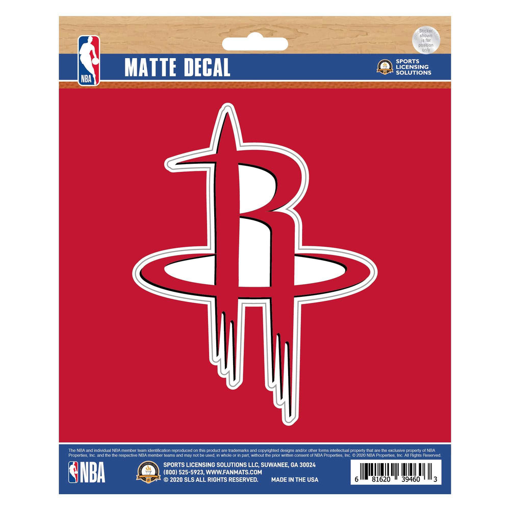NBA - Houston Rockets Matte Decal - Logo Brands - Flyclothing LLC