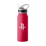 Houston Rockets Logo 25oz Stainless Single Wall Flip Top Bottle - Logo Brands - Flyclothing LLC