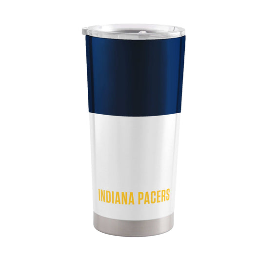 Indiana Pacers Colorblock 20oz SS Tumbler with Color Block Graphics - Logo Brands - Flyclothing LLC