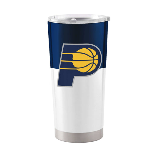 Indiana Pacers Colorblock 20oz SS Tumbler with Color Block Graphics - Logo Brands - Flyclothing LLC