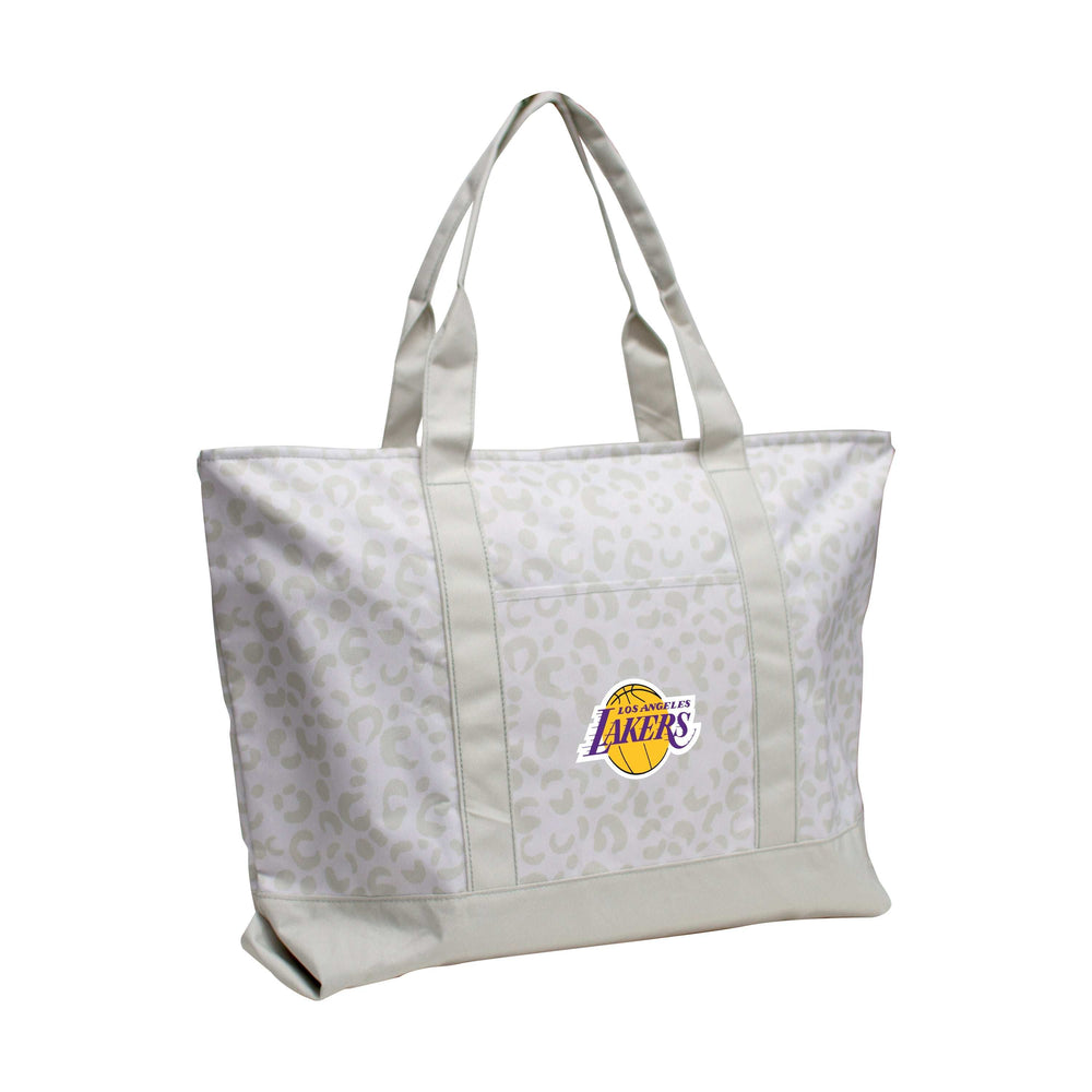 Los Angeles Lakers Leopard Pattern Tote - Logo Brands - Flyclothing LLC