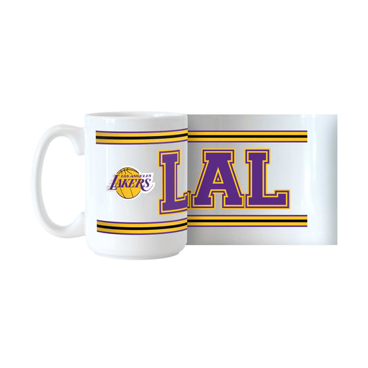 LA Lakers 15oz Overtime Stripe Sublimated Mug - Logo Brands - Flyclothing LLC