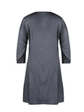 Full Size V-Neck Half Sleeve Dress - Trendsi - Flyclothing LLC