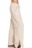 Zenana Linen Drawstring Pants - Trendsi - Flyclothing LLC