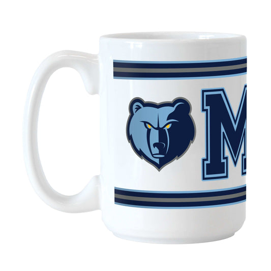 Memphis Grizzlies 15oz Overtime Stripe Sublimated Mug - Logo Brands - Flyclothing LLC
