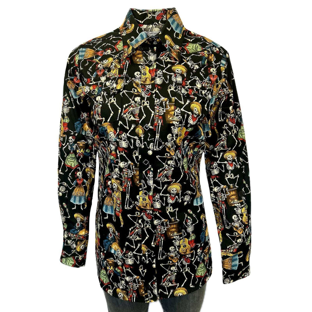 Rockmount Ranch Ware Women's Day of the Dead Print Western Shirt in Black - Rockmount Clothing - Flyclothing LLC
