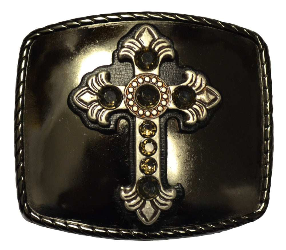 Rhinestone Cross Buckle - Anonymous - Flyclothing LLC