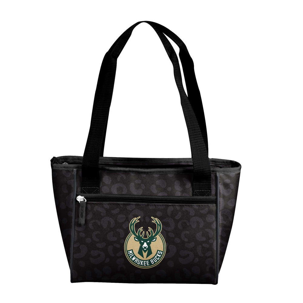 Milwaukee Bucks Leopard Print 16 Can Cooler Tote - Logo Brands - Flyclothing LLC