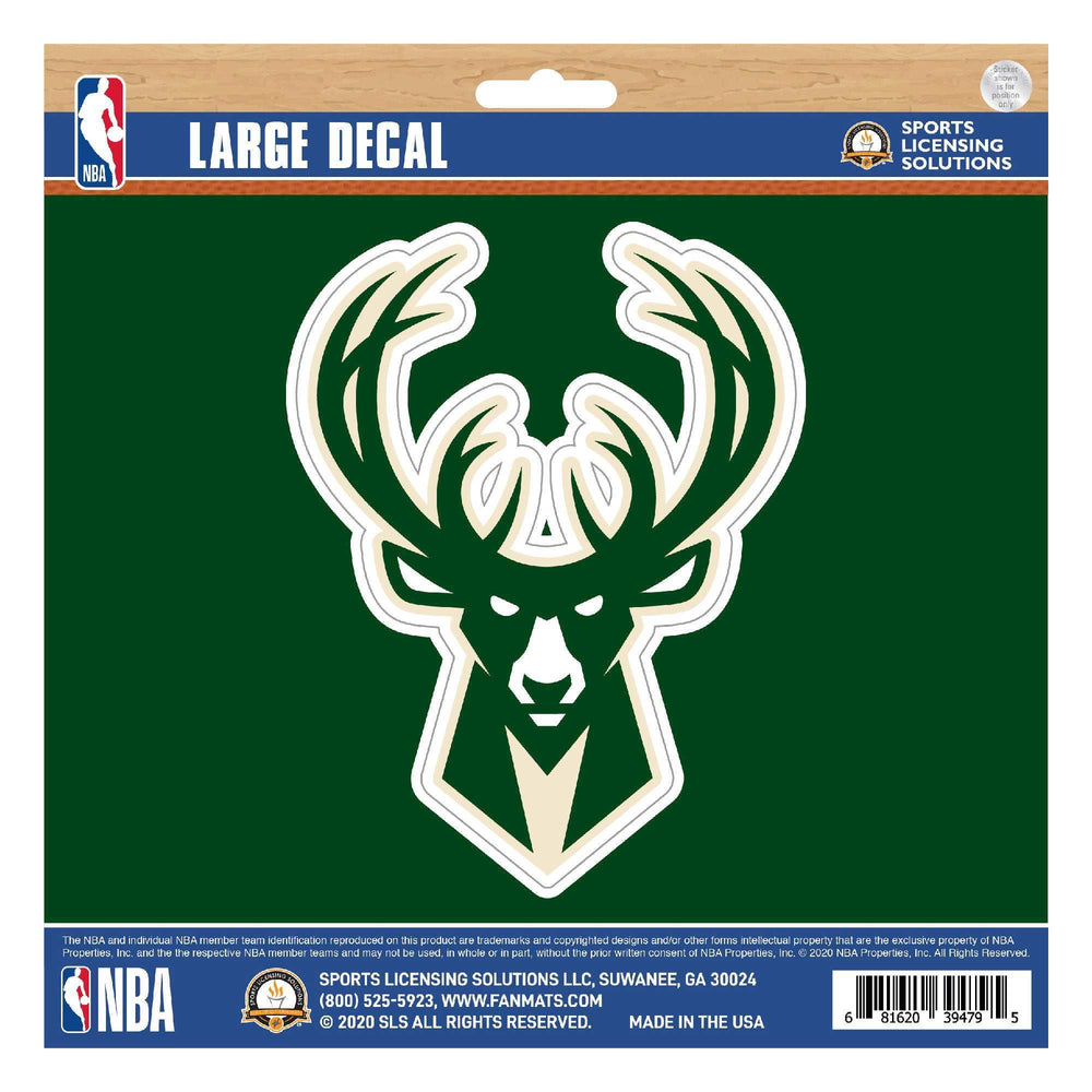 NBA - Milwaukee Bucks Large Decal - Logo Brands - Flyclothing LLC
