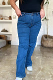 Judy Blue Full Size High Rise Straight Jeans - Trendsi - Flyclothing LLC