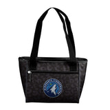 Minnesota Timberwolves Leopard Print 16 Can Cooler Tote - Logo Brands - Flyclothing LLC