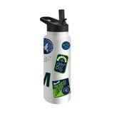 Minnesota Timberwolves 34oz White Dreamweave Quencher Bottle - Logo Brands - Flyclothing LLC