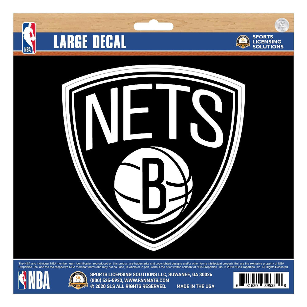 NBA - Brooklyn Nets Large Decal - Logo Brands - Flyclothing LLC