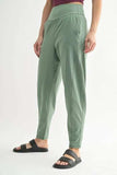 MONO B Flowbarrel High Waist Active Pants - Trendsi - Flyclothing LLC