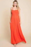 Culture Code Full Size Smocked Cami Maxi Dress with Pockets - Trendsi - Flyclothing LLC