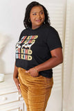 Simply Love BE KIND Graphic Round Neck T-Shirt - Trendsi - Flyclothing LLC