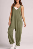 Wide Strap Jumpsuit with Pockets - Trendsi - Flyclothing LLC