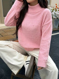 Turtleneck Long Sleeve Sweater - Trendsi - Flyclothing LLC