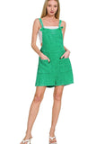 Zenana Woven Double Gauze Acid Washed Romper - Trendsi - Flyclothing LLC