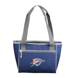Oklahoma City Thunder Crosshatch 16 Can Cooler Tote - Logo Brands - Flyclothing LLC