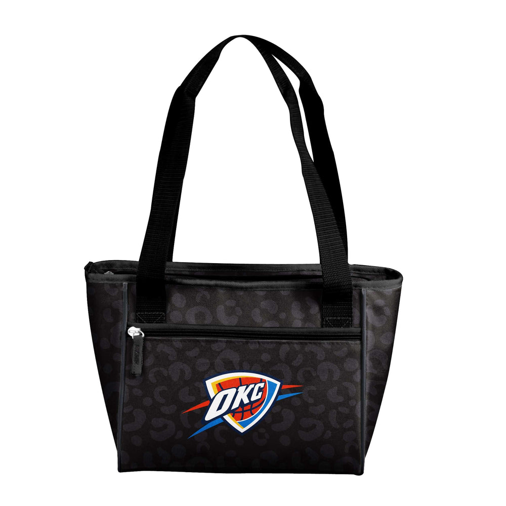 Oklahoma City Thunder Leopard Print 16 Can Cooler Tote - Logo Brands - Flyclothing LLC