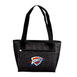 Oklahoma City Thunder Leopard Print 16 Can Cooler Tote - Logo Brands - Flyclothing LLC