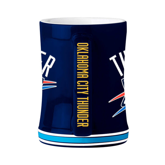 Oklahoma City Navy 14oz Relief Mug - Logo Brands - Flyclothing LLC