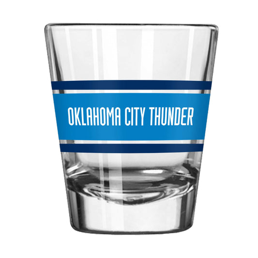 Oklahoma City Thunder 2oz Stripe Shot Glass - Logo Brands - Flyclothing LLC