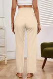High Waist Wide Leg Pants with Pockets - Trendsi - Flyclothing LLC