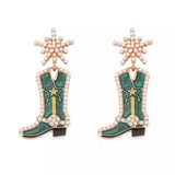 Cowgirl Boot Dangle Earrings - Trendsi - Flyclothing LLC