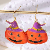 Halloween Pumpkin Dangle Earrings - Trendsi - Flyclothing LLC
