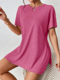 Casual Round Neck T-Shirt and Shorts Set - Trendsi - Flyclothing LLC